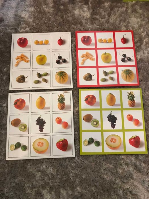 Jogo Loto - Fotos de frutas