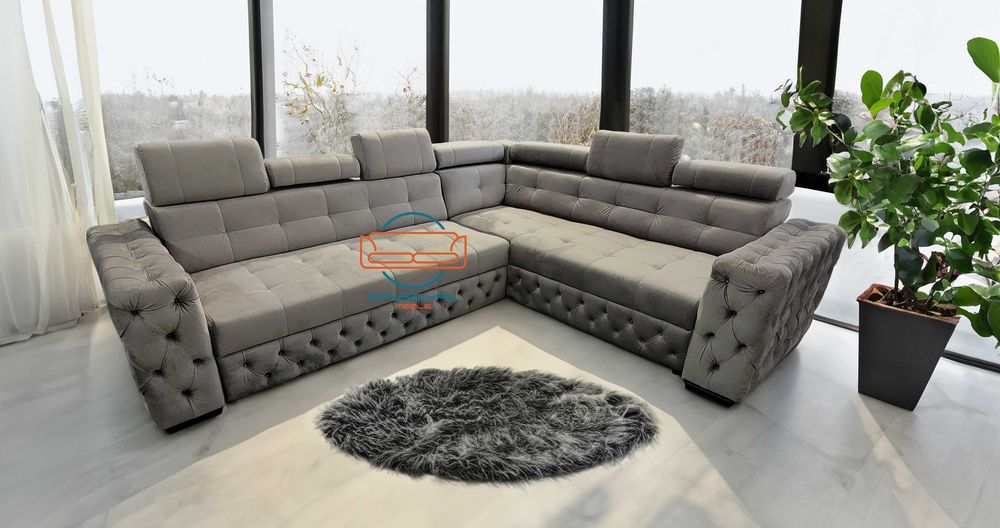 PRODUCENT !!! narożnik glamour pikowany NR. 37/2024