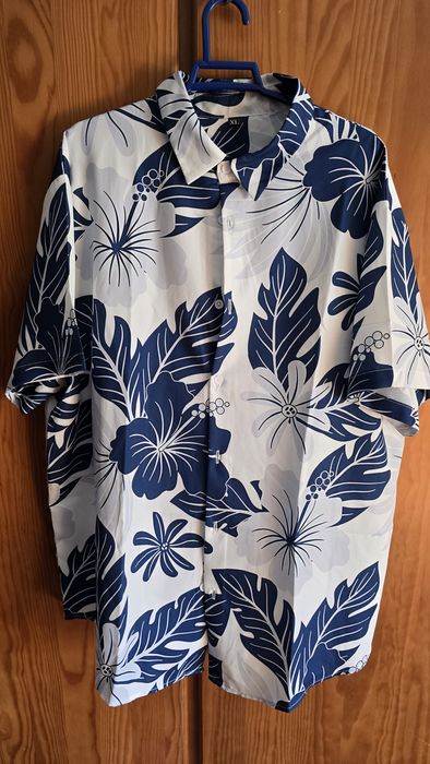 Camisa Havaiana Manga Curta