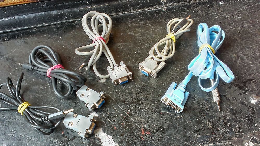 Кабель-переходник нуль-модемный шнур RS-232 на jack 3.5мм