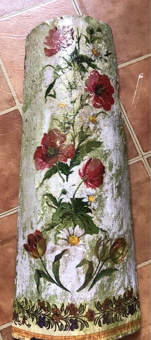 Arte em telhas canudo