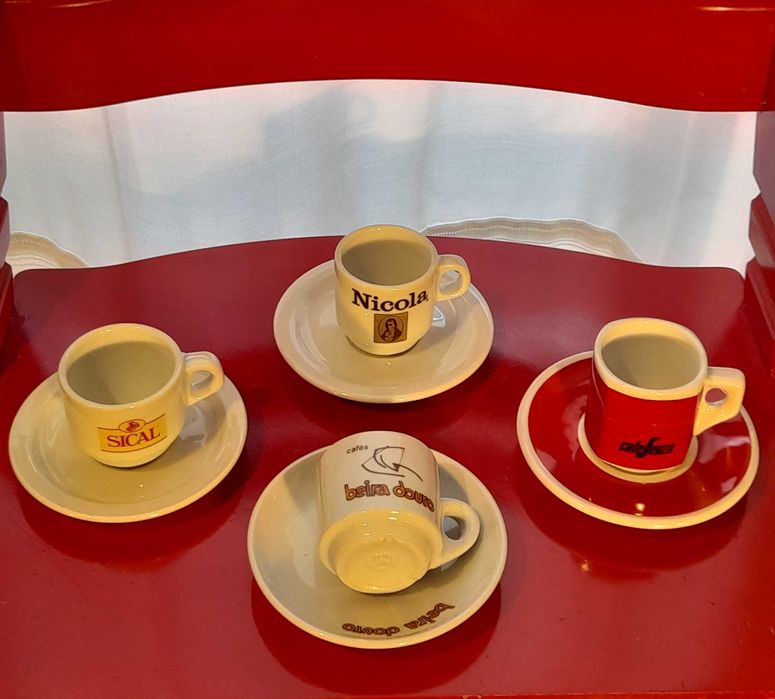Chávenas de café de colecção