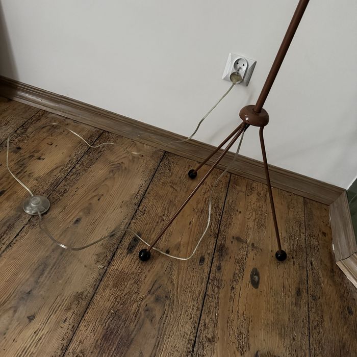 Lampa podłogowa pokojowa Apolinary Gałecki lata 60/70te prl vintage