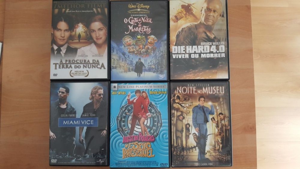 55 DVD's + 1 Video CD de filmes variados