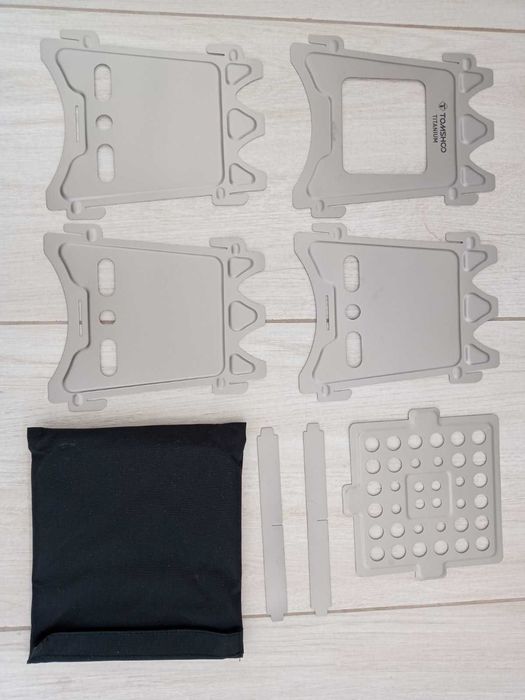 Титанова піч, плита, щепочниця на дрова. Титановая щепочница складная.