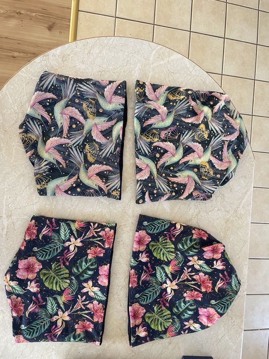 Komplety wiosenne czapka komin bawełniane 54 cm