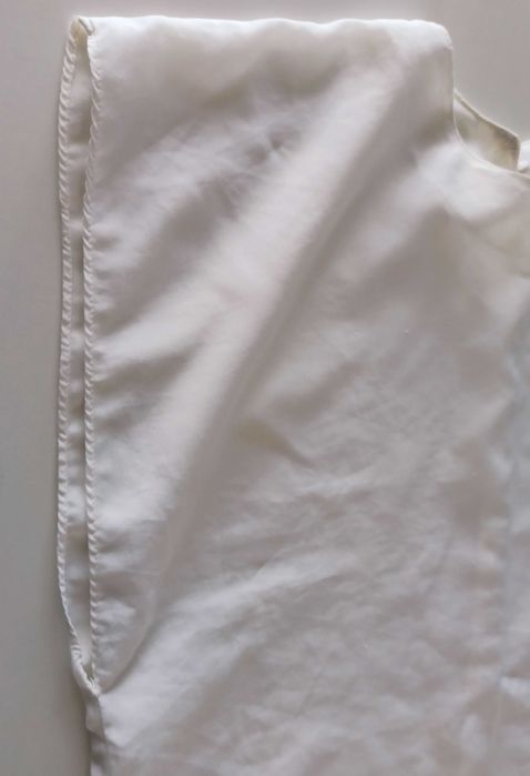 biała elegancka bluzka dla puszystej pani rozmiar XXL crop top
