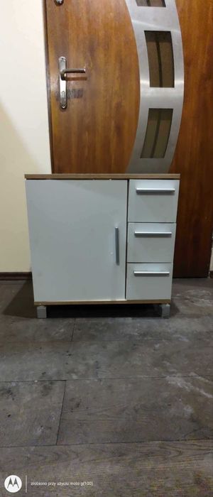 Szafka Łazienkowa pod Umywalkę, Sonoma/Biała, Vicco Ilias