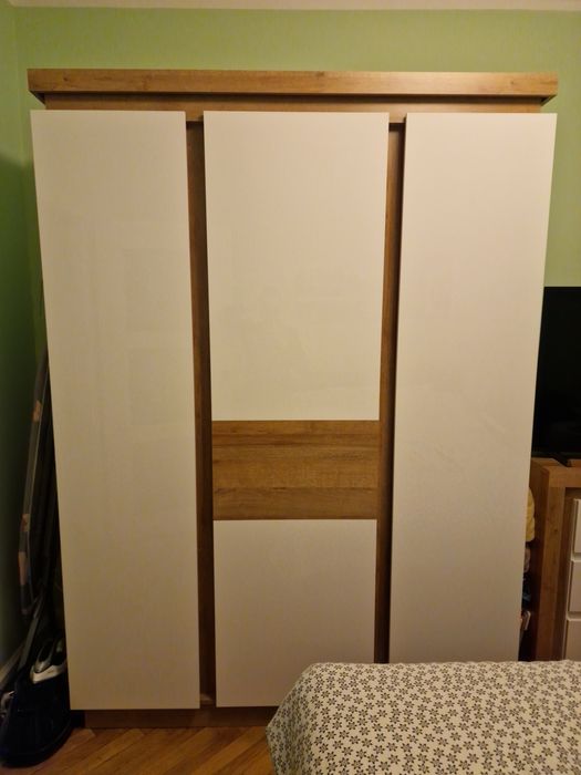 Lyon LYOS02 - Szafa 3-drzwiowa Dąb Riviera Jasna/Biała