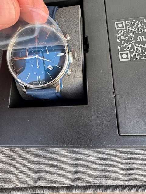 zegarek męski  Maurice Lacroix Eliros  granatowy-niebieski 40 mm