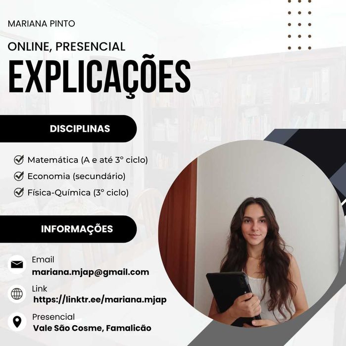 Explicações 1º ao 12º ano, Online e Presencial
