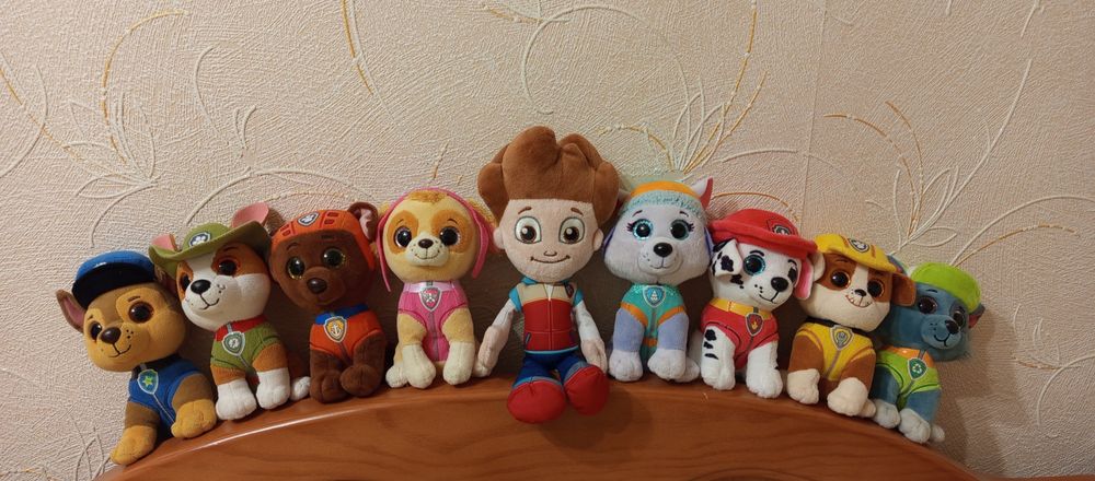 Щенячий патруль Глазастики Оригинал Мягкие игрушки фирма Ty