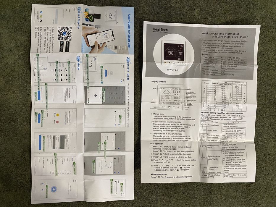 США! Терморегулятор Теплый Пол  программируемый Отопления Пола