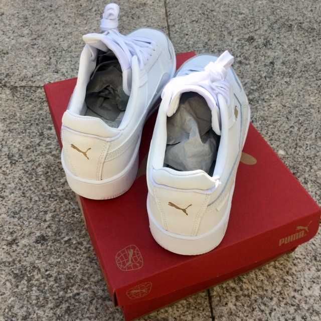 PUMA branco em couro nº39