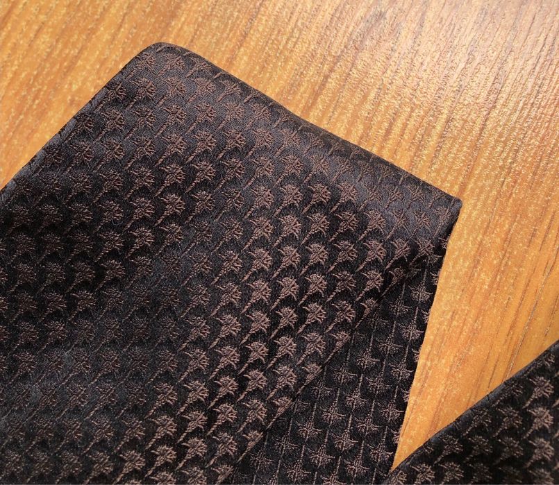 Krawat Joop jedwabny jedwab silk czarny brązowy