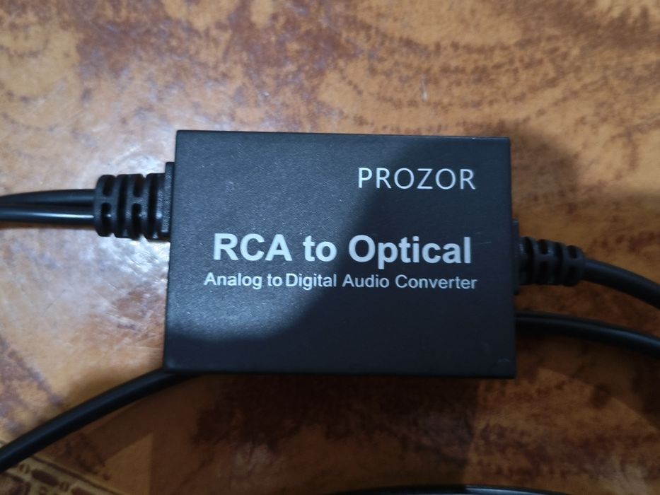 Conversor de áudio RCA to optical.