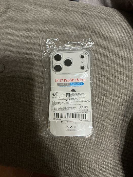 Прозорий чохол на iPhone 17/18 pro