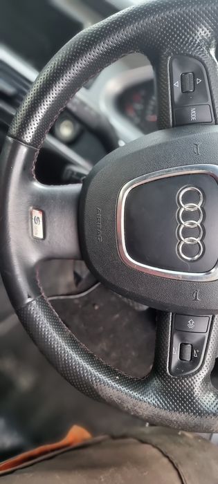 Audi a6 c6 S-line kierownica trój ramiena z łopatkami