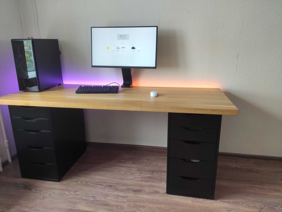 Компьютерный стол,геймерский стол, стол, письменный стол, Стол из дуба