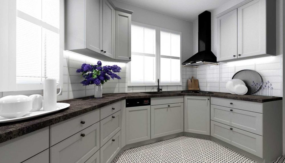 Nowa kuchnia, Egger, Hettich (fronty i blat na zamówienie)