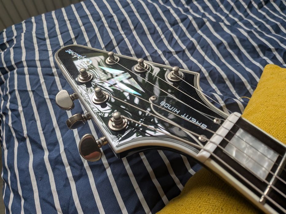 Epiphone Flying V Custom Brent Hinds Mastodon nie Gibson BDB 100% ory