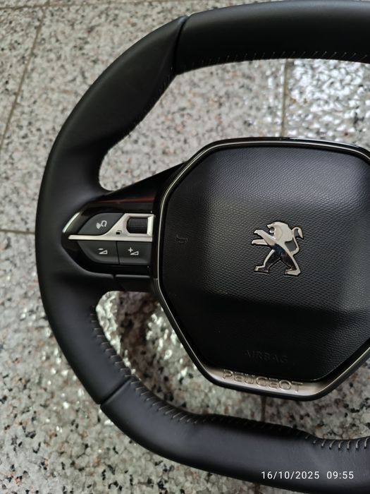 Volante em pele Peugeot 2008, 3008, 5008, 208, 308, 508, Partner