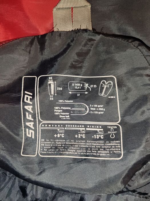 Спальний мішок high peak safari (230 см) — надійний та теплий