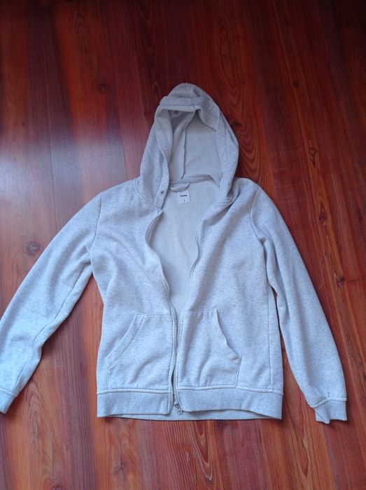 Szara bluza dresowa s