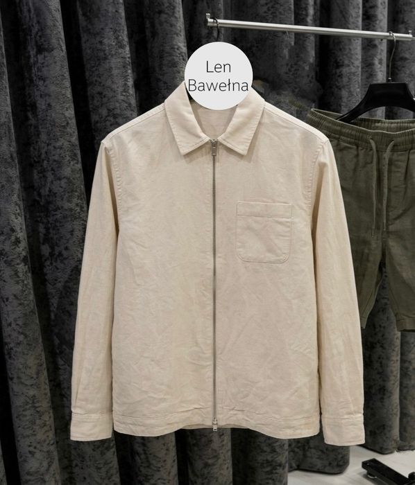 Lniana koszula wierzchnia overshirt Selected Homme Old Money bawełna + len