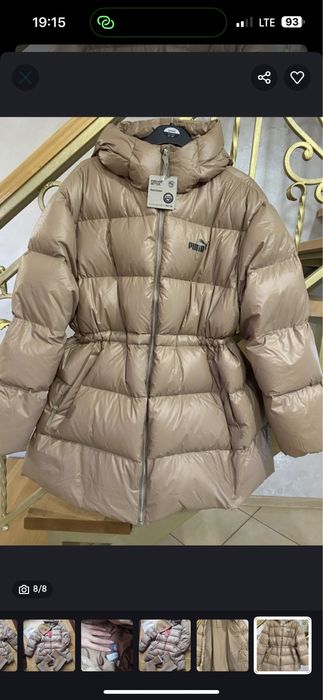 Пуховик puma куртка красивий колір