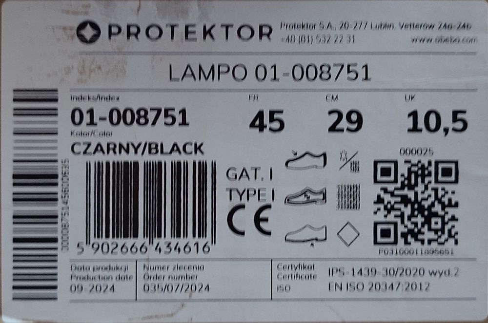 Protektor Lampo rozm,45/29
