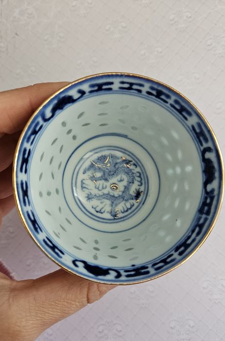Taça de porcelana chinesa