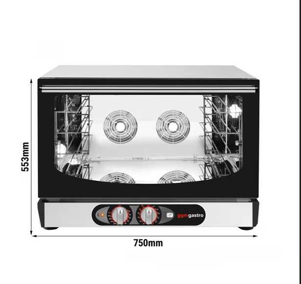 Forno Elétrico - Aço inoxidável - com humidificação