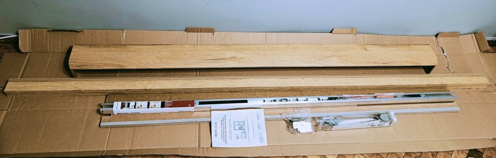 Nowe drzwi przesuwne z systemem przesuwnym naściennym solidne, nowocze