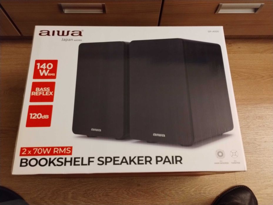 Kolumny AIWA SP-A100 nowe w kartonie + kable