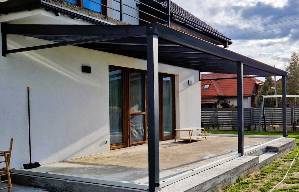 Tarasy konstrukcja aluminiowa Tarasystem zabudowa poliwęglan Premium