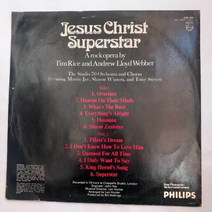 The Studio 70 Orchestra And Chorus – Jesus Christ Superstar
