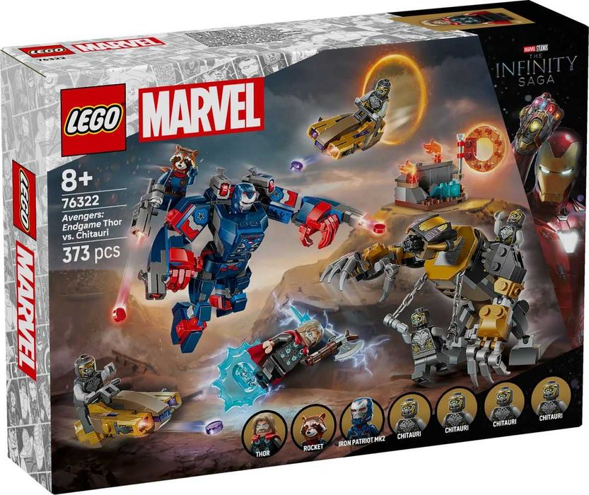 Конструктор LEGO Super Heroes 76322 Месники Тор проти Чітаурі