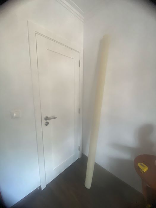 Estore de Rolo Translúcido Creme/Cru  210x195 cm – Excelente Estado