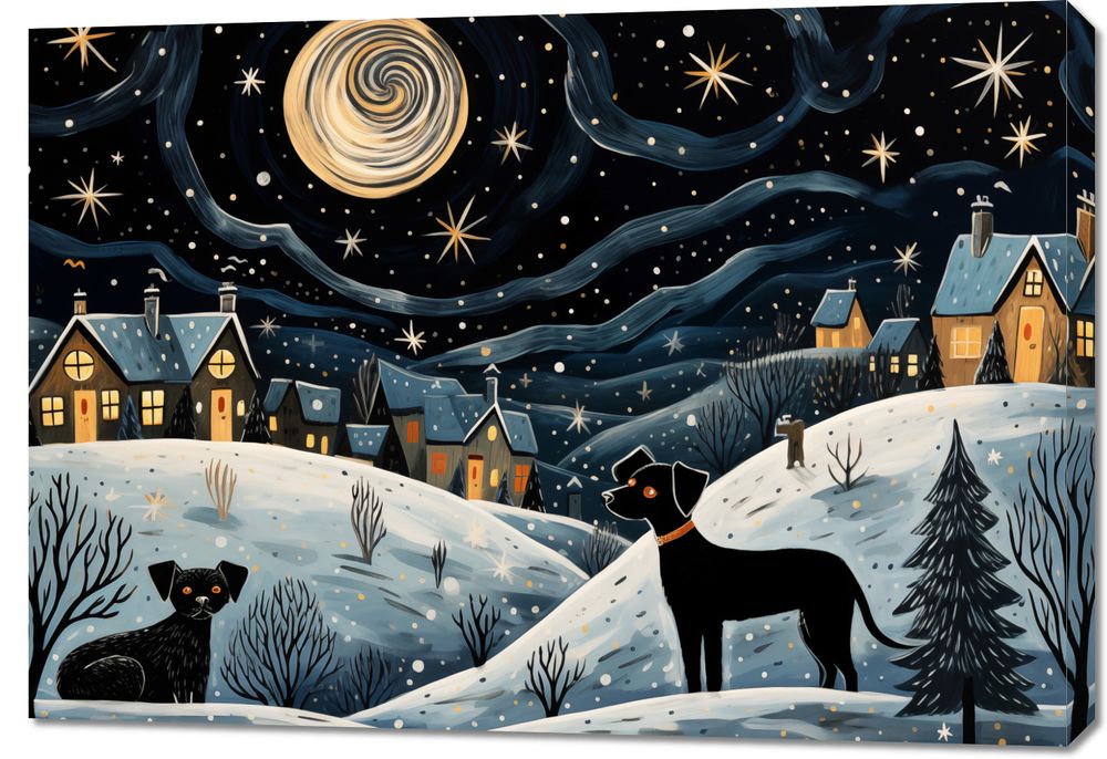 Obraz 100x70cm Nocny Psi Patrol