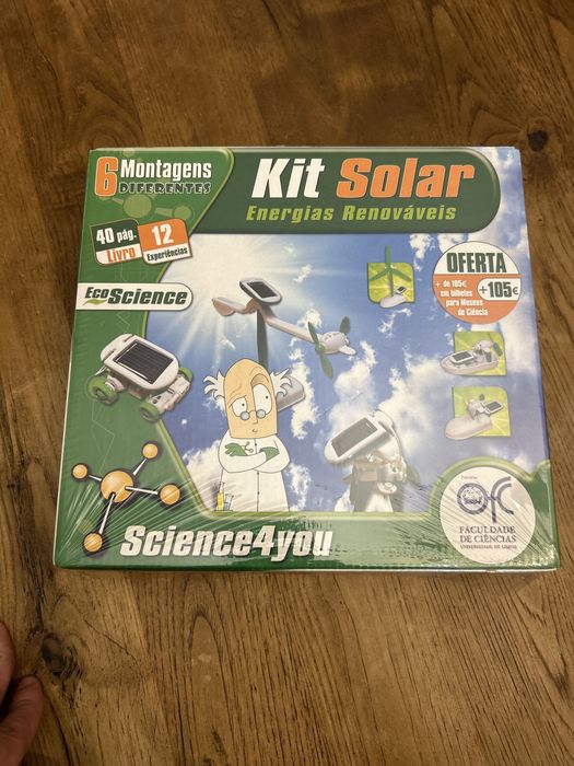 NOVO Kit solar 6 em 1 Science4you brinquedo jogo didático
