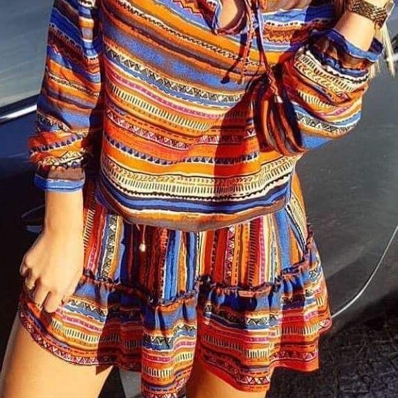 Sukienka boho S M