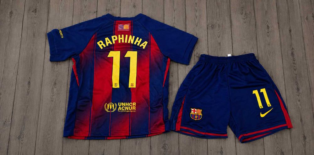 155-165 cm Raphinha FC Barcelona Strój Komplet Zestaw