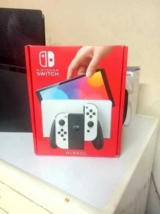 nintendo switch oled + cartao 128gb