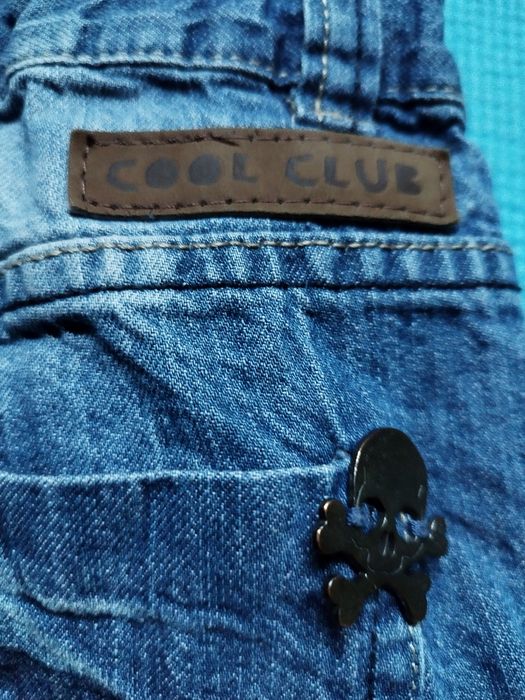 Spodenki jeansowe chłopięce do kolan Cool Club 140