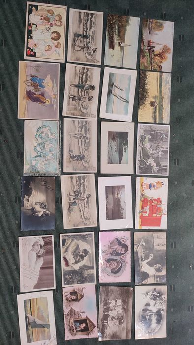 Lote 96 Postais Portugueses Circulados e selados - Inicio Séc. XX