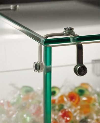 Gablota cukiernicza szklana  2-poziomowa AL15