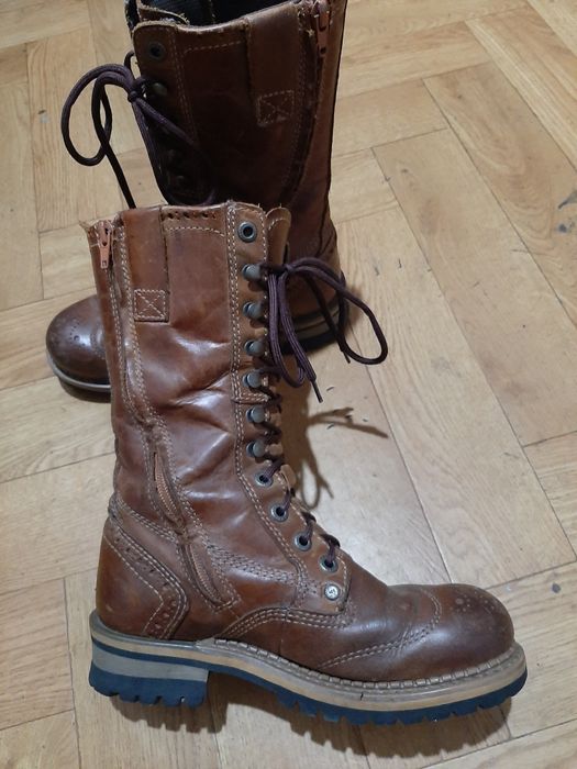 Cap Caterpillar  botki skórzane