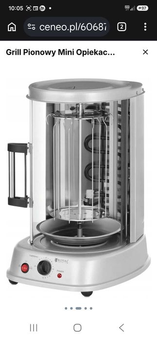 Grill pionowy Royal Catering 1800 watt