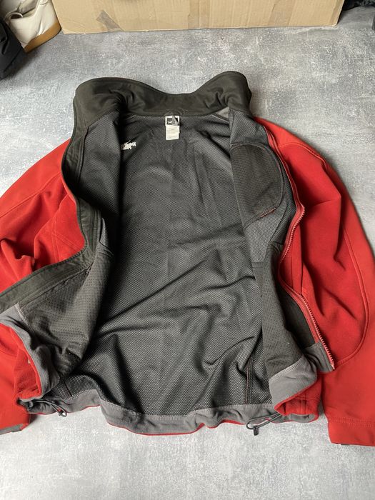 ( S-M ) Червоний чоловічий софтшел / куртка The North Face windstopper